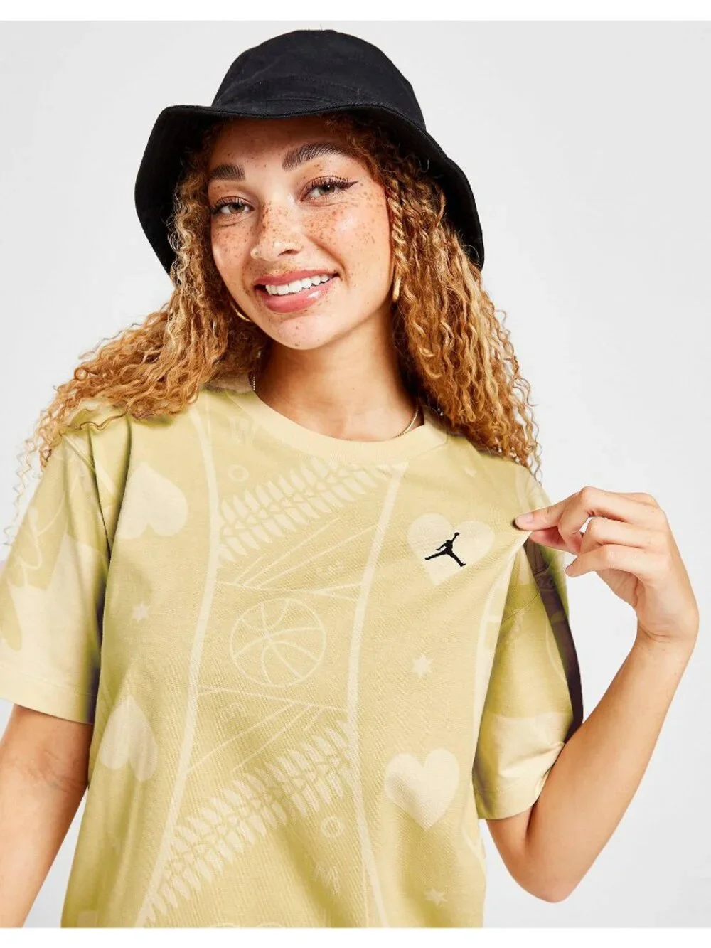 Nike Women's Jordan Flight Graphic T-Shirt Yellow Size S NEW WITH TAGS!